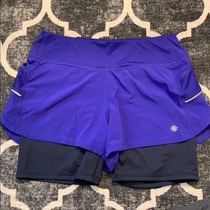 Athleta 2in1 Running Shorts